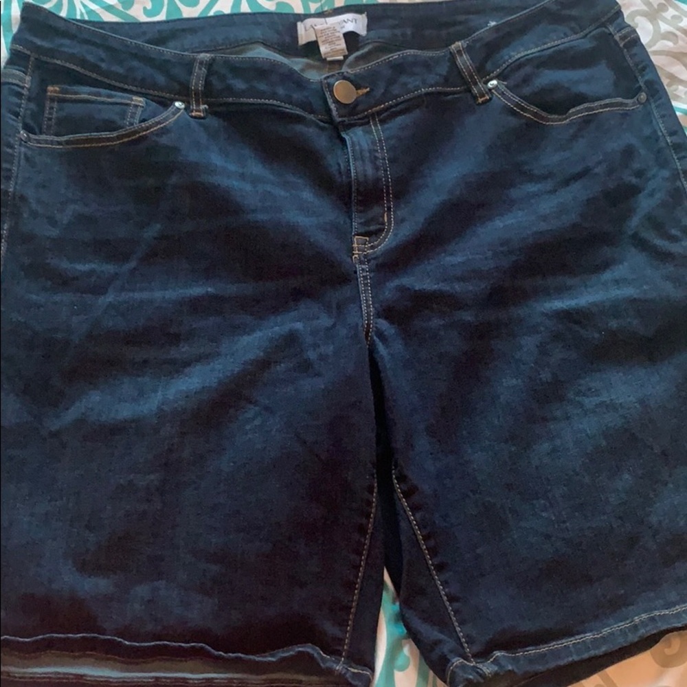 Lane Bryant Dark Blue Women's Shorts